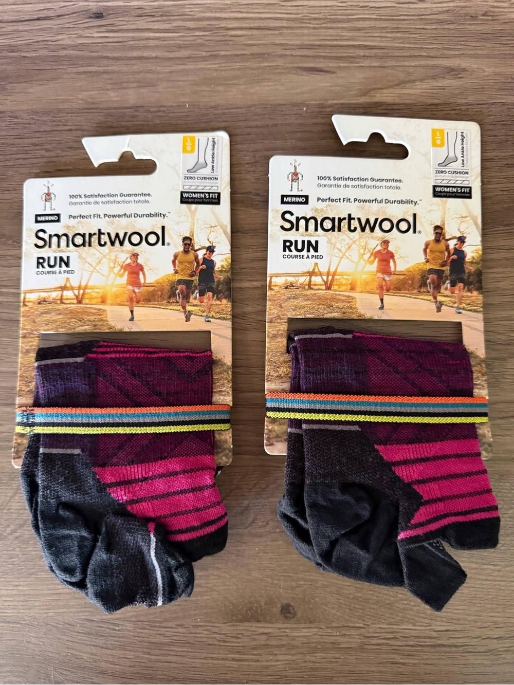 SmartWool Run Women’s fit ankle socks • set of 2 • NWT • Women’s large